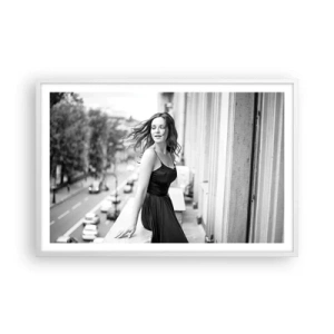 Poster in white frmae - Certainly a Parisian  - 91x61 cm
