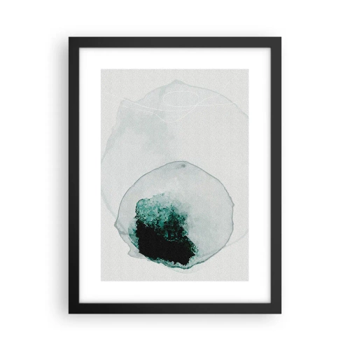 Poster in black frame - In a Waterdrop - 30x40 cm