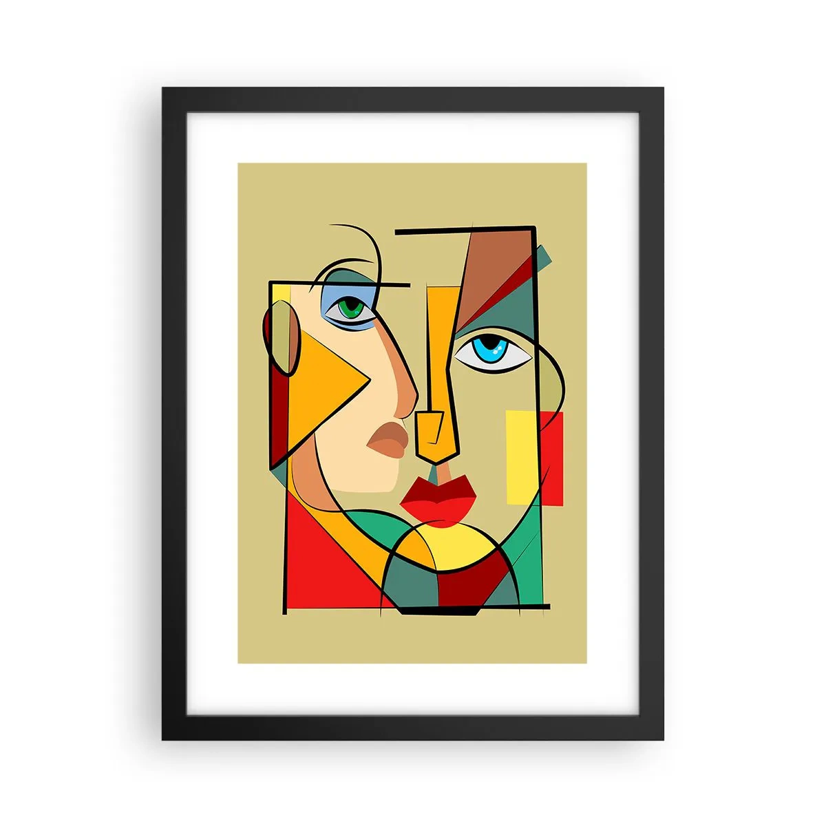 Poster in black frame - Matched Couple - 30x40 cm