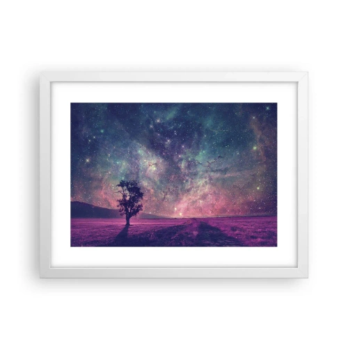 Poster in white frmae - Under Magical Sky - 40x30 cm