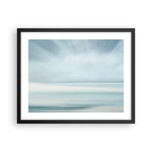 Poster in black frame - Calm up to the Horizon - 50x40 cm