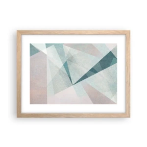 Poster in light oak frame - Calmly but Dynamically - 40x30 cm