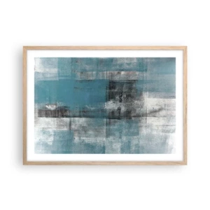 Poster in light oak frame - Water and Air - 70x50 cm