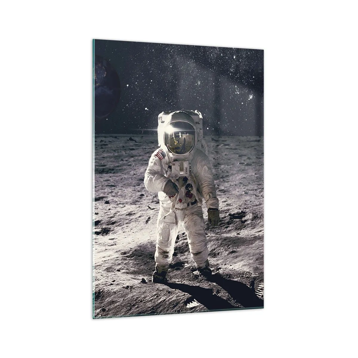Glass picture - Greetings from the Moon - 70x100 cm