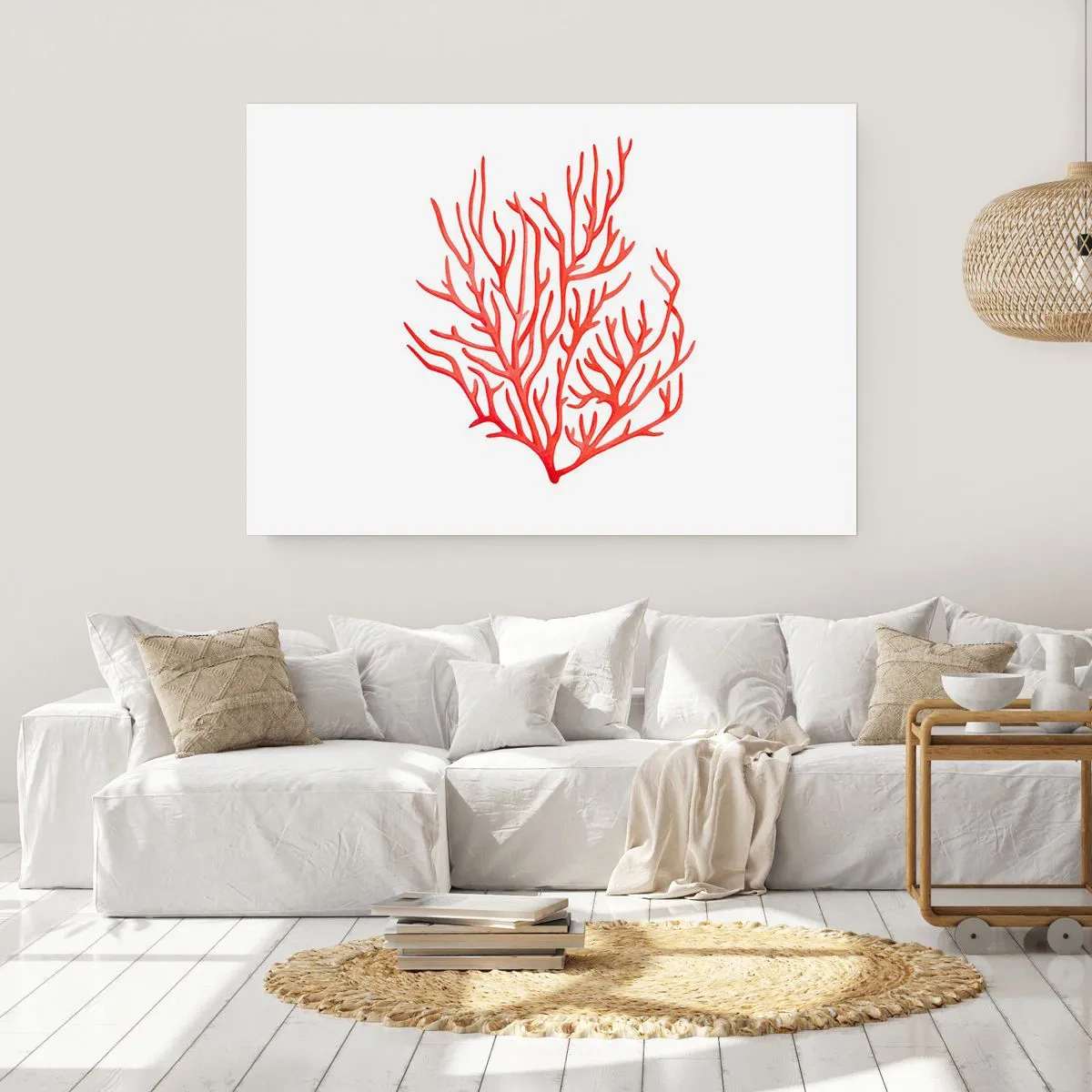 Poster - Coral Filigree - 91x61 cm