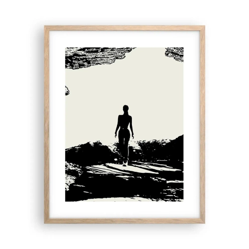 Poster in light oak frame - New Look - 40x50 cm