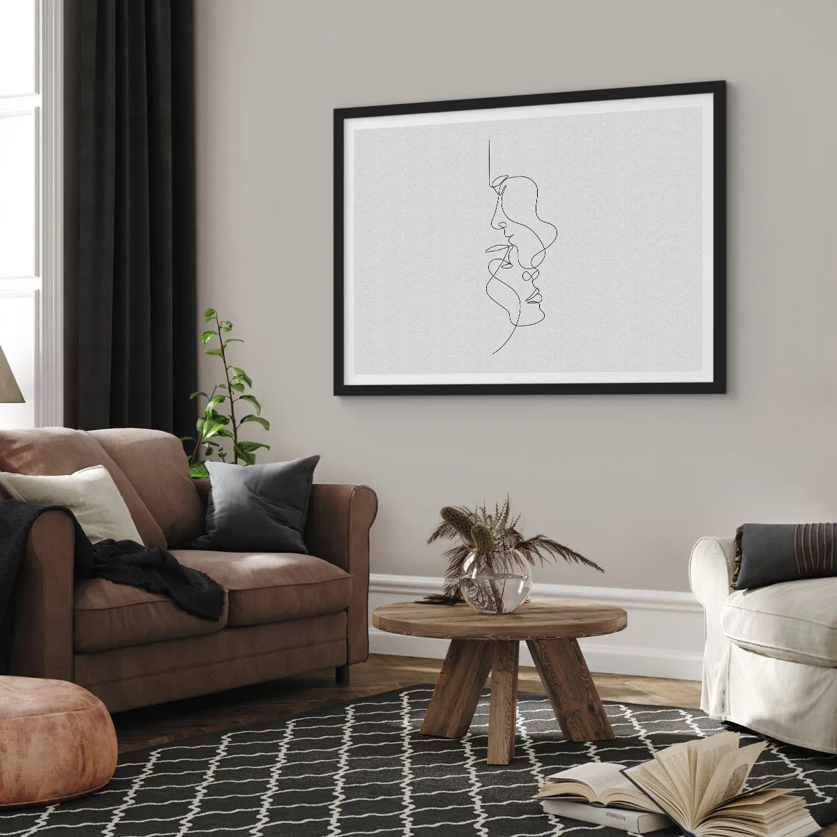 Poster in black frame - Ardour of Desires - 40x30 cm