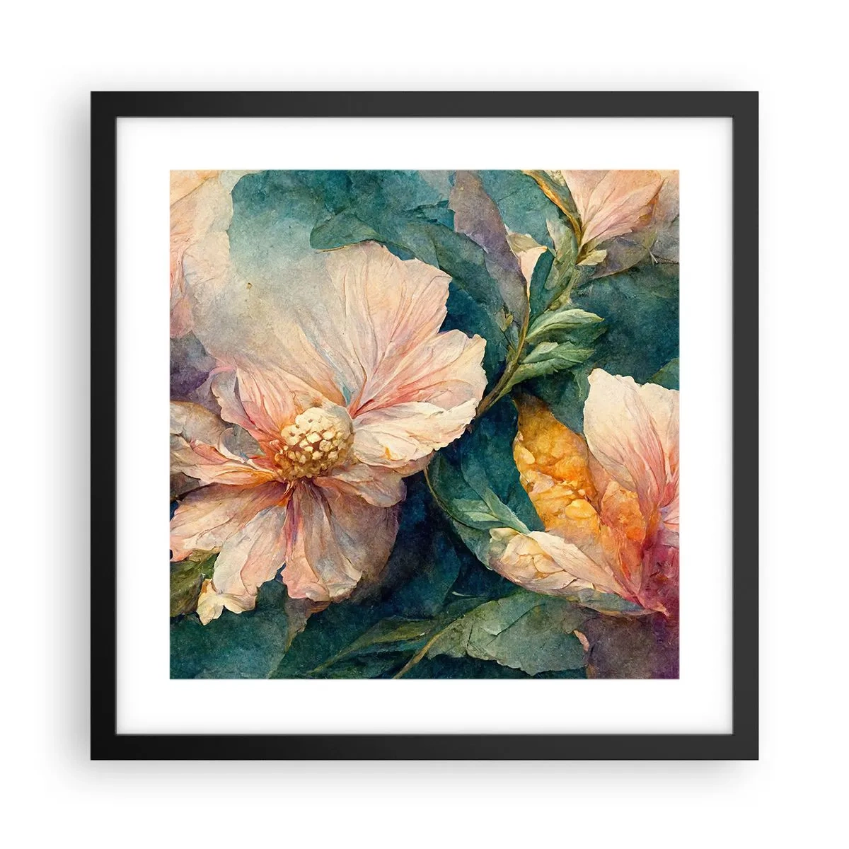 Poster in black frame - Sheer Subtelty - 40x40 cm