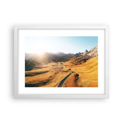 Poster in white frmae - In a Golden Valley - 40x30 cm
