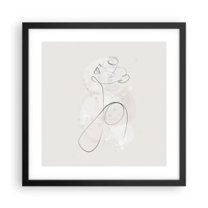 Poster in black frame - Spiral of Beauty - 40x40 cm