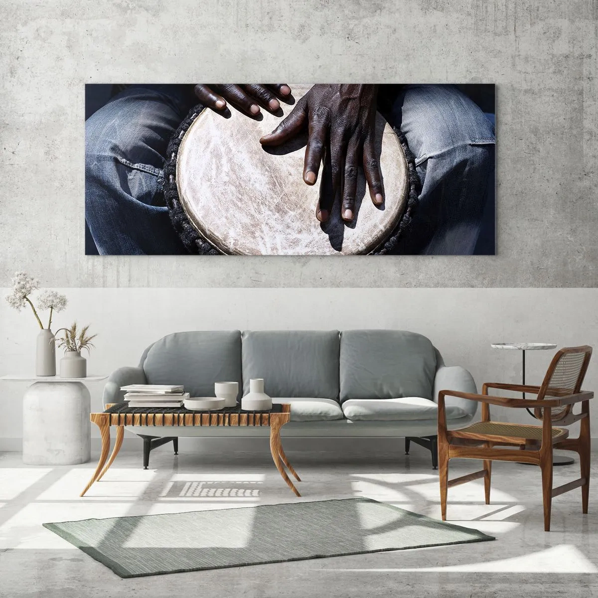 Glass picture - Live at Your Own Rhythm - 140x50 cm