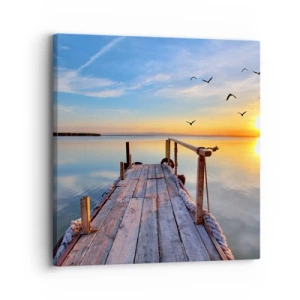 Canvas picture - Walk towards the Sun - 30x30 cm