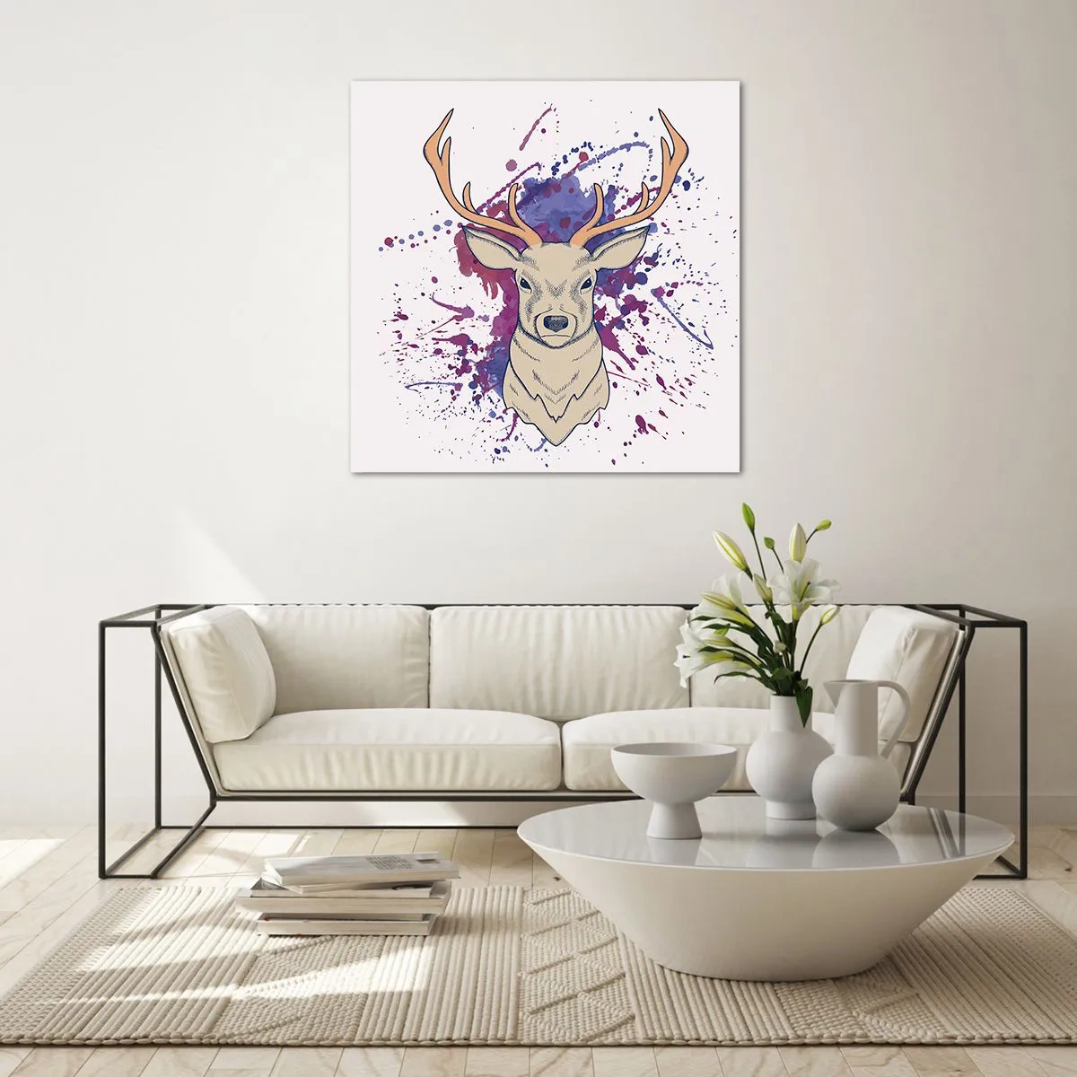 Glass picture - Courage and Balance - 30x30 cm