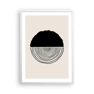 Poster in white frmae - Half-half - 50x70 cm