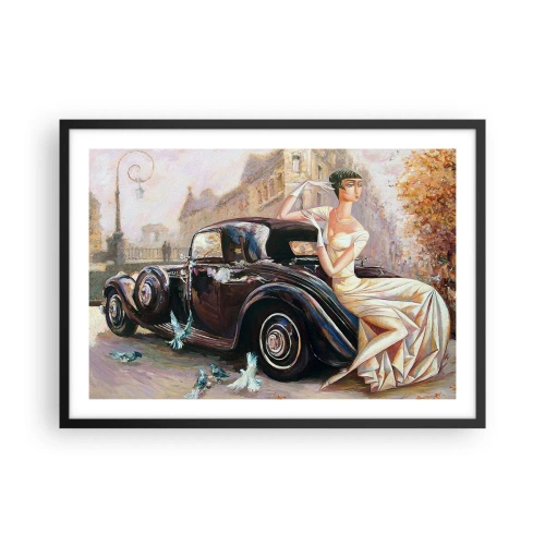 Poster in black frame - Elegance - Retro Style - 70x50 cm