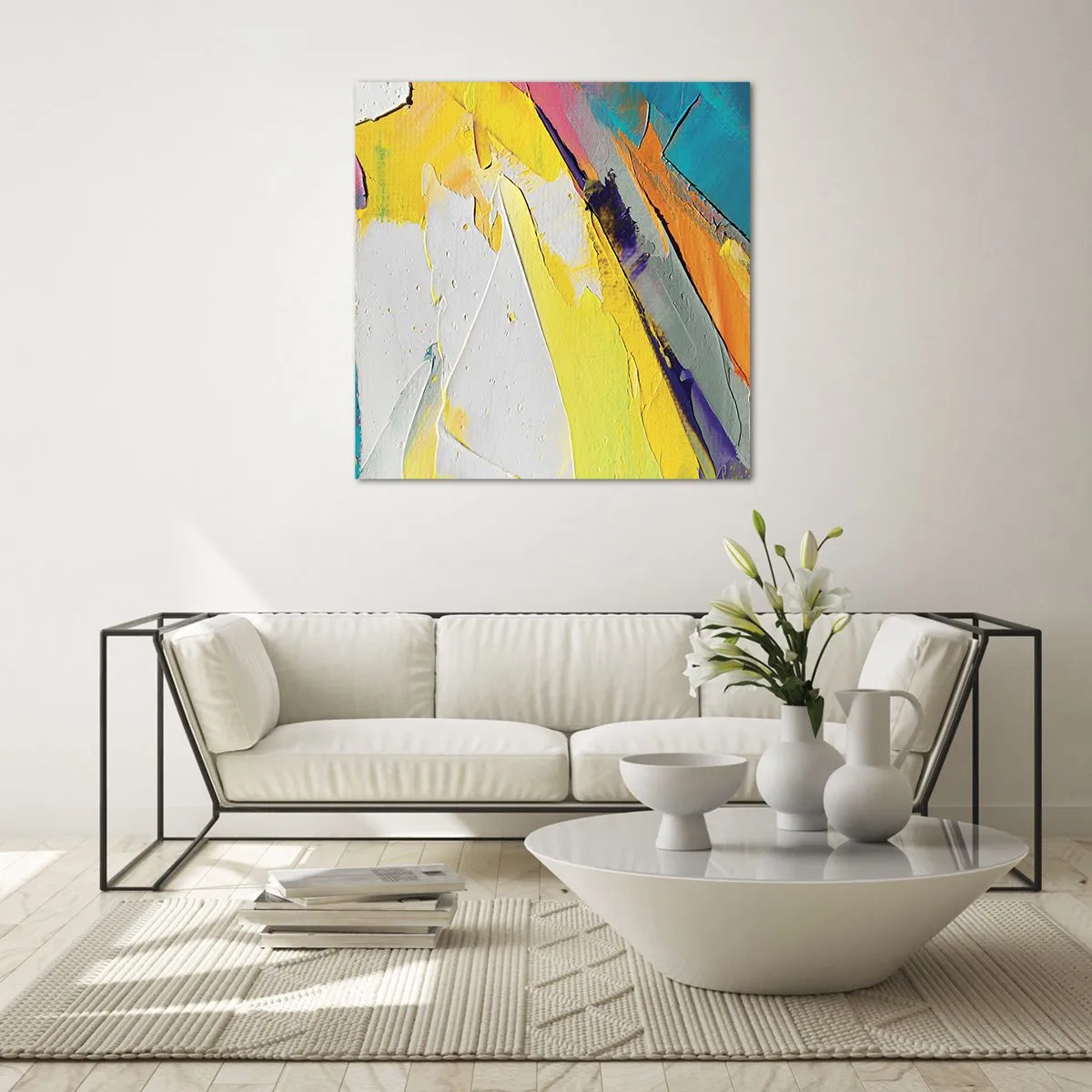 Glass picture - Anatomy of Light - 70x70 cm