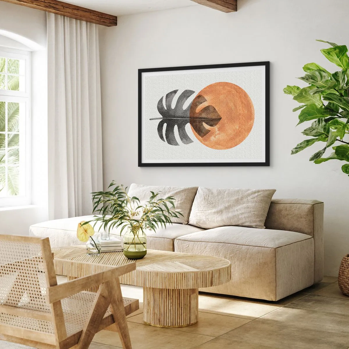 Poster in black frame - Always the Sun - 70x50 cm