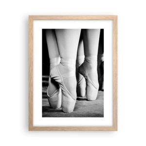 Poster in light oak frame - Together, Lightly - 30x40 cm