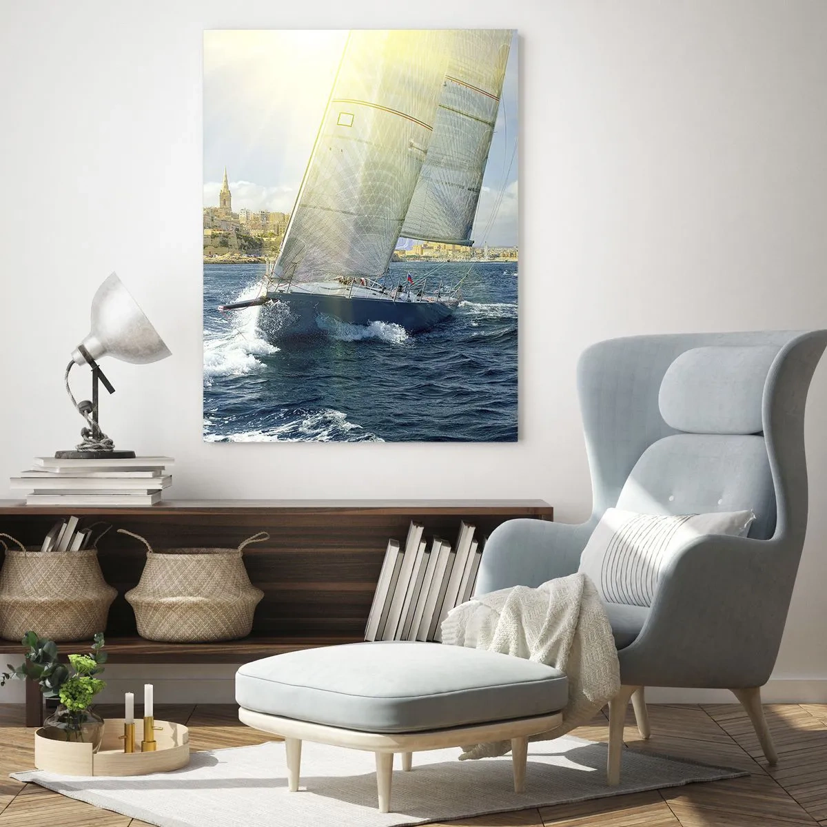 Glass picture - Time to Leave the City - 80x120 cm