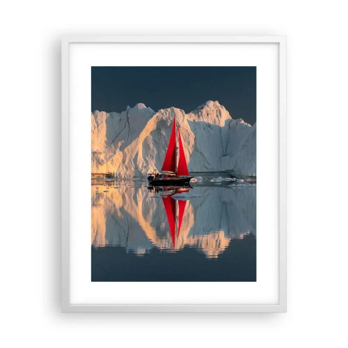 Poster in white frmae - On the Edge of the World - 40x50 cm