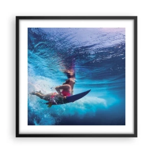 Poster in black frame - Depth of Joy - 50x50 cm