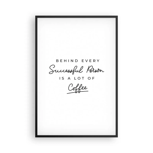Poster in black frame - Secret of Success - 61x91 cm