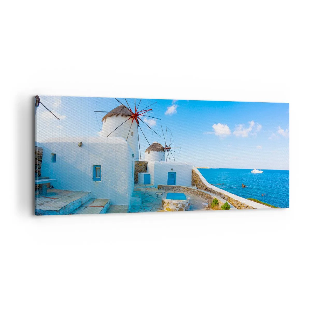 Canvas picture - Blue Wind from the Sea - 120x50 cm