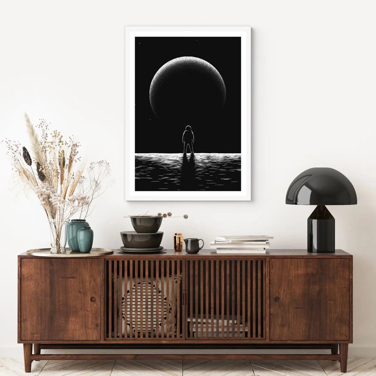 Poster in white frmae - Face to Face - 30x40 cm