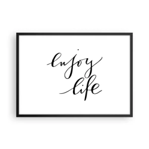 Poster in black frame - Nothing to Add… - 70x50 cm