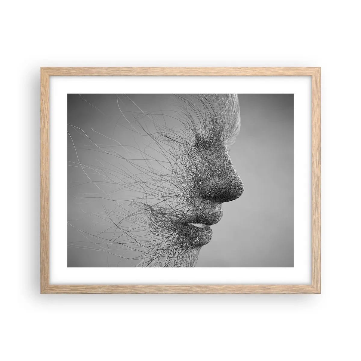 Poster in light oak frame - Spirit of the Wind - 50x40 cm