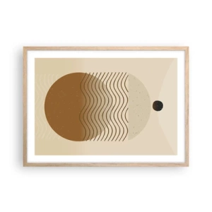 Poster in light oak frame - About the Origin of Geometrical Figures - 70x50 cm