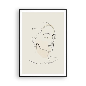 Poster in black frame - With a Decisive Line - 70x100 cm