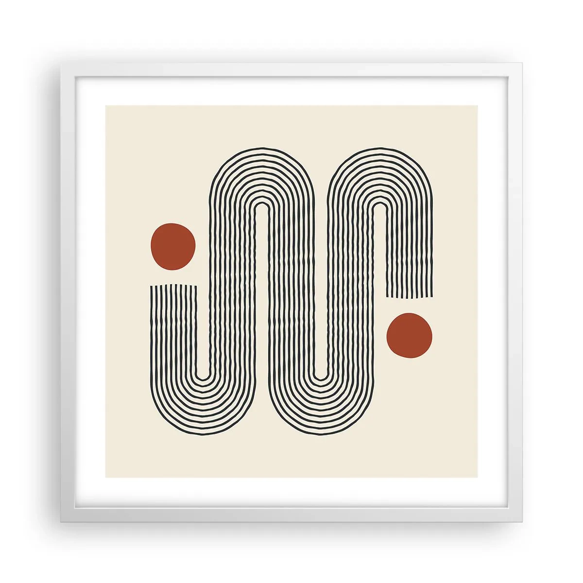 Poster in white frmae - From Beginning till the End - 50x50 cm