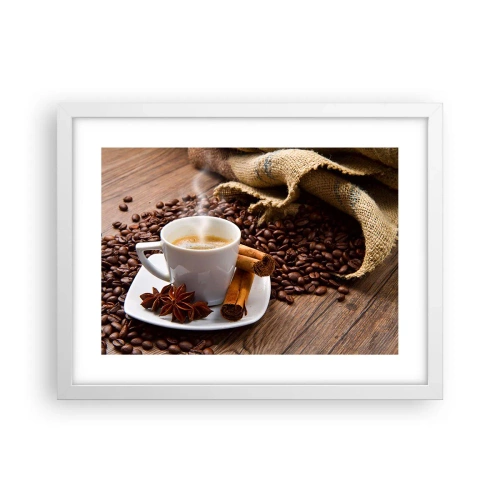 Poster in white frmae - Spicy Flavour and Aroma - 40x30 cm