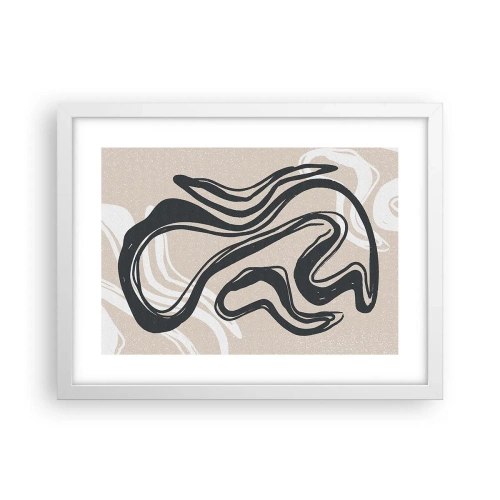 Poster in white frmae - Multiplied Expression - 40x30 cm