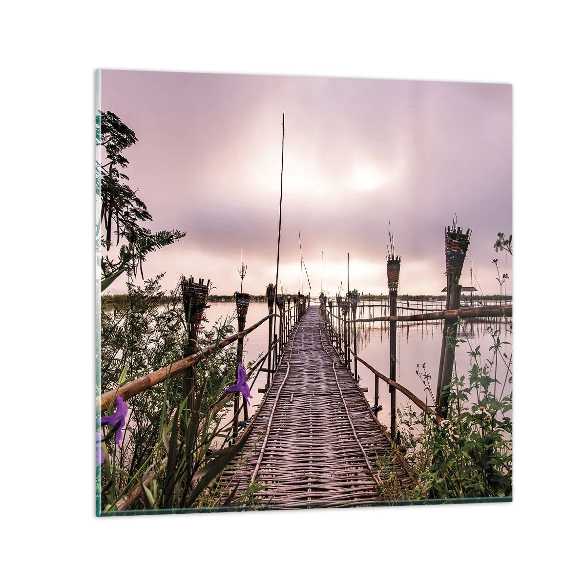 Glass picture - Peace and Quiet of Asia - 30x30 cm