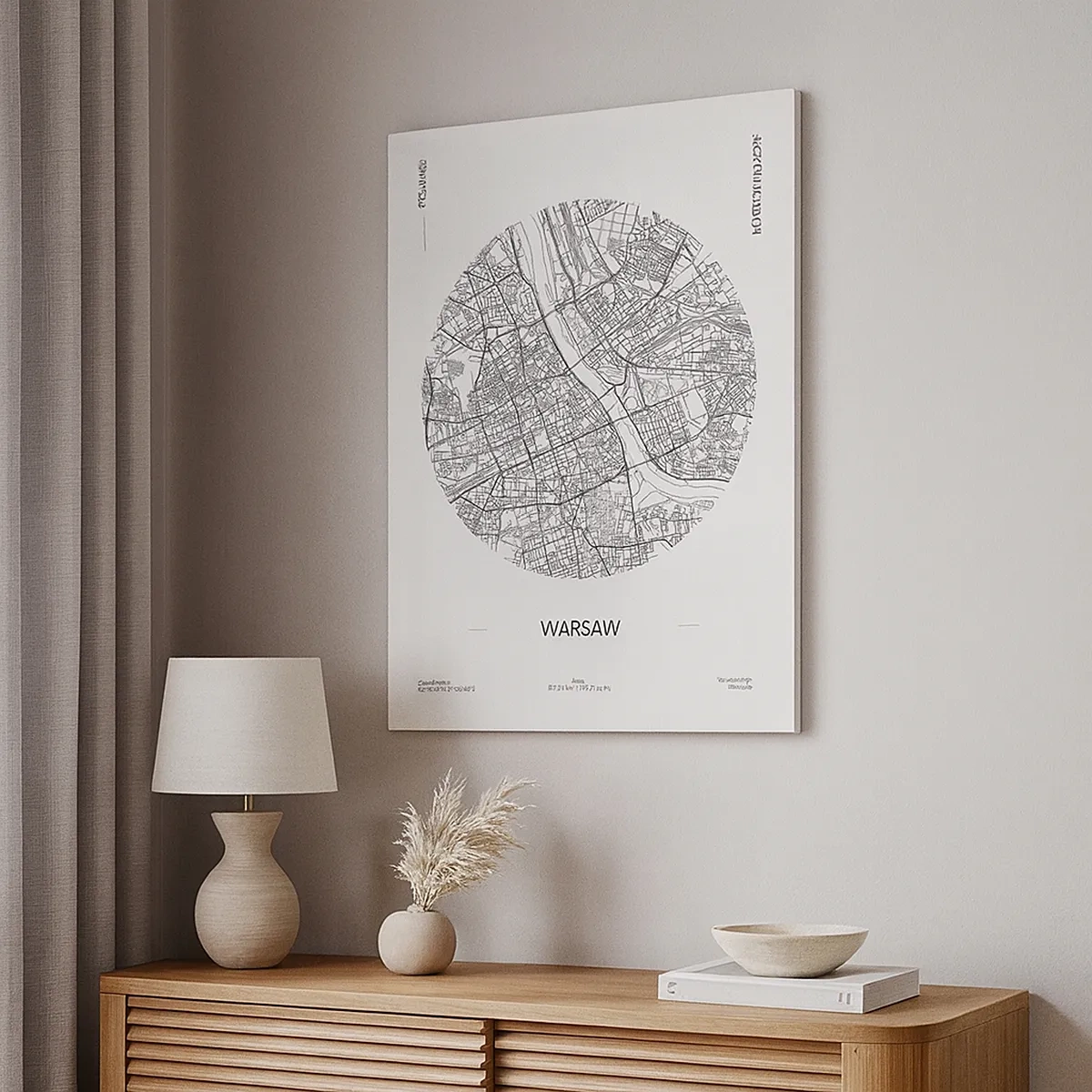 Canvas picture - Anatomy of Warsaw - 50x70 cm