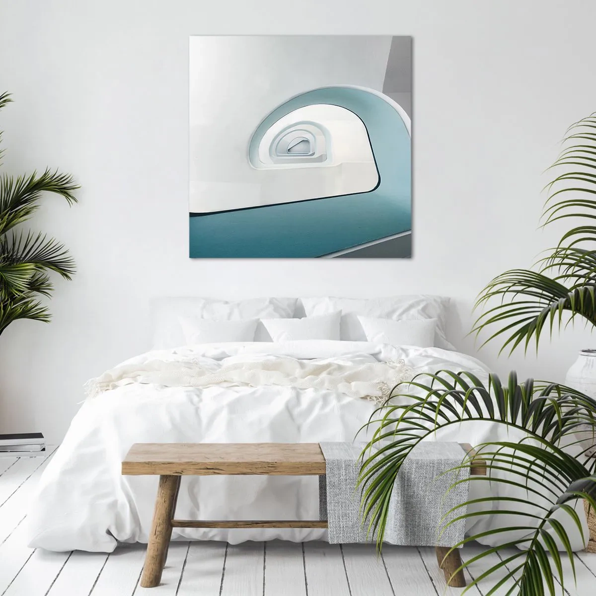 Canvas picture - To the Bottom of Blue - 70x70 cm