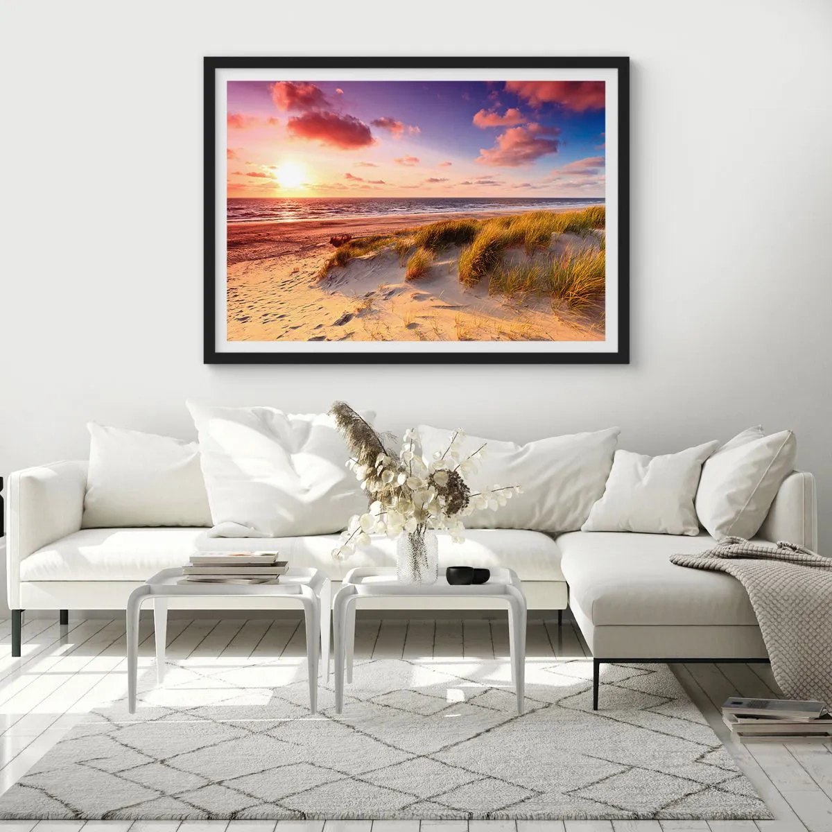 Poster in black frame - Air Smells of Summer - 100x70 cm