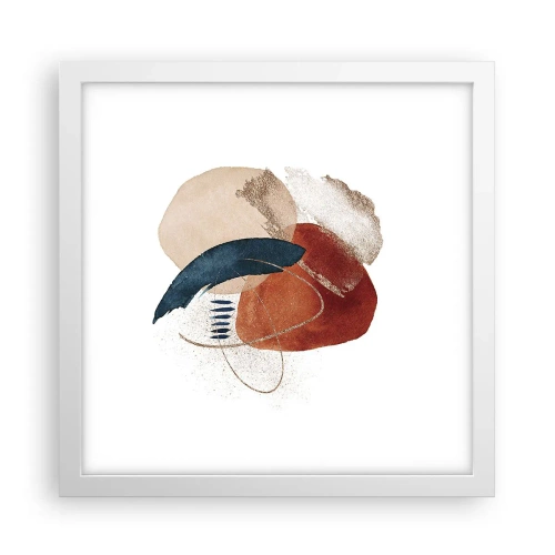 Poster in white frmae - Oval Composition - 30x30 cm