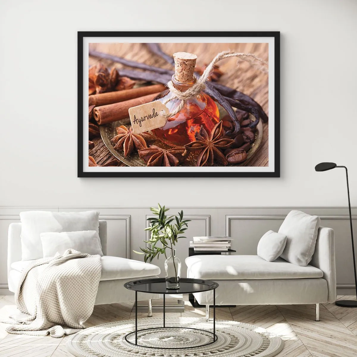 Poster in black frame - Unity of Body and Spirit - 40x30 cm