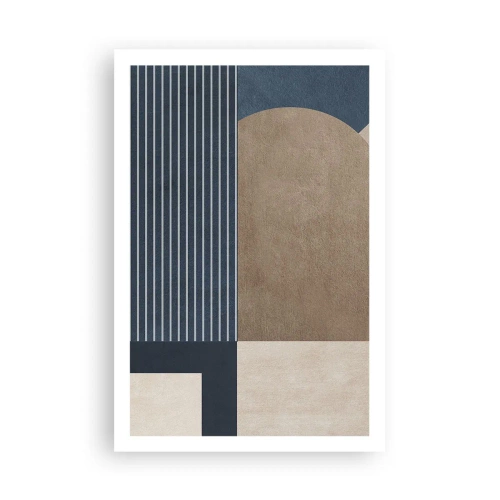 Poster - Composition of Simplicity and Curvature - 61x91 cm
