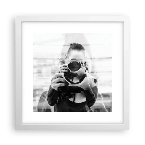 Poster in white frmae - Creator and the Creation - 30x30 cm