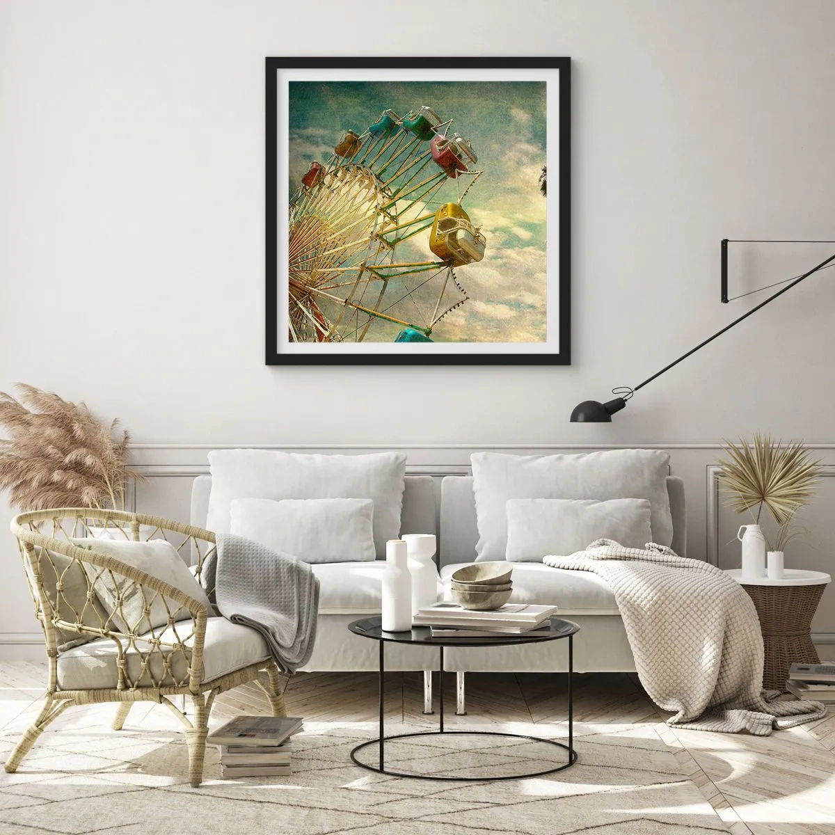 Poster in black frame - There Will Be Fun… - 30x30 cm