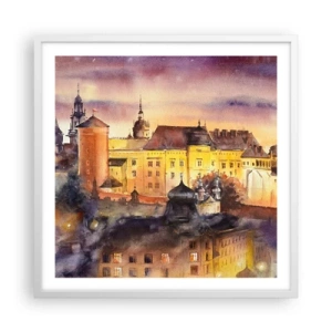 Poster in white frmae - History and Fairytale - 60x60 cm
