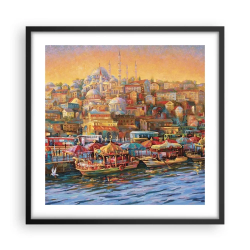 Poster in black frame - Istanbul Story - 50x50 cm
