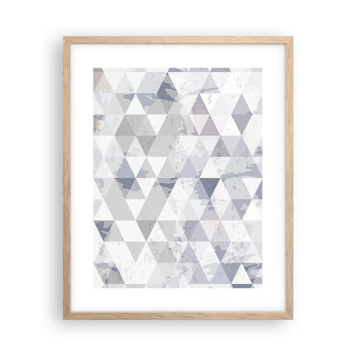 Poster in light oak frame - In the Rhythm of a Triangle - 40x50 cm