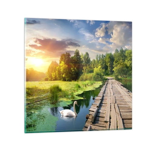 Glass picture - Summer Everywhere - 40x40 cm