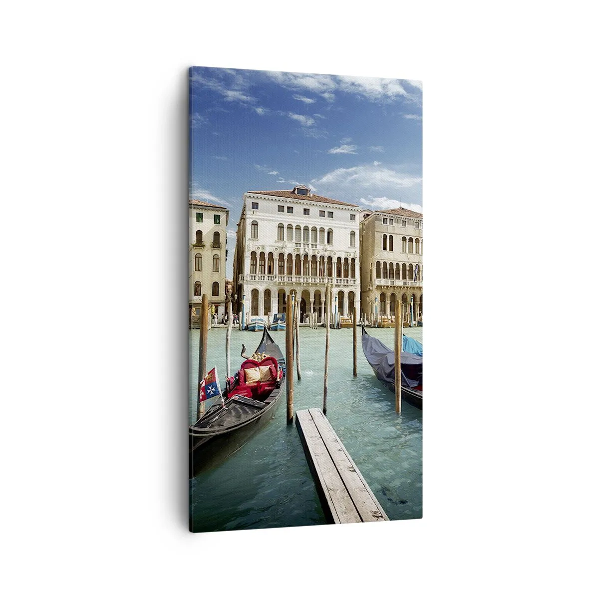 Canvas picture - Palaces in Blue - 45x80 cm