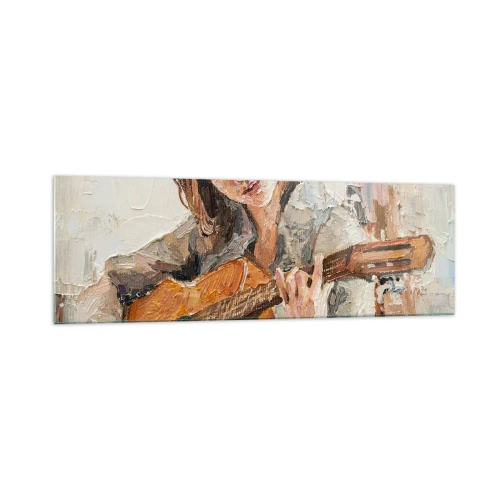 Glass picture - Concert for Guitar and Girly Heart - 160x50 cm